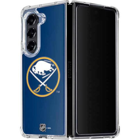 NHL Buffalo Sabres Solid Background Galaxy Z Fold5 5G Clear Case