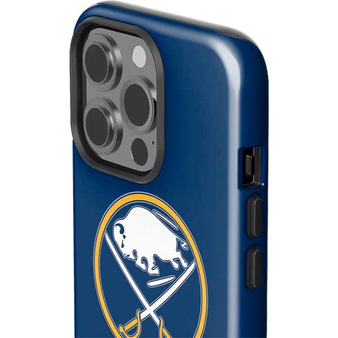 NHL Buffalo Sabres Solid Background iPhone 15 Pro Impact Case