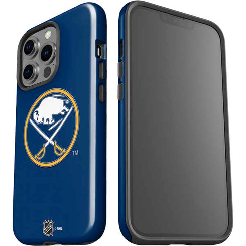 NHL Buffalo Sabres Solid Background iPhone 15 Pro Impact Case