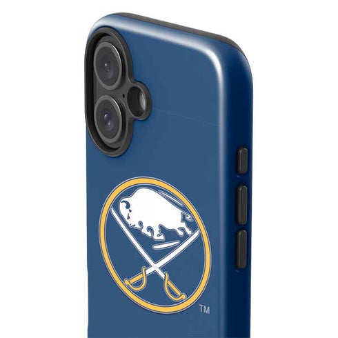 NHL Buffalo Sabres Solid Background iPhone 16 Plus Impact Case