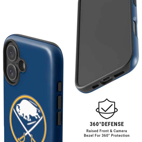 NHL Buffalo Sabres Solid Background iPhone 16 Plus Magsafe Impact Case