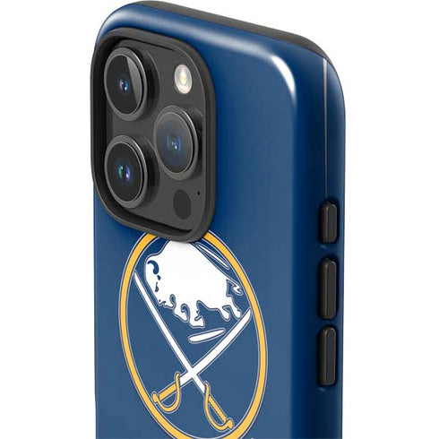 NHL Buffalo Sabres Solid Background iPhone 16 Pro Impact Case