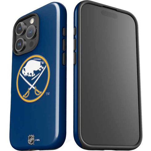 NHL Buffalo Sabres Solid Background iPhone 16 Pro Impact Case