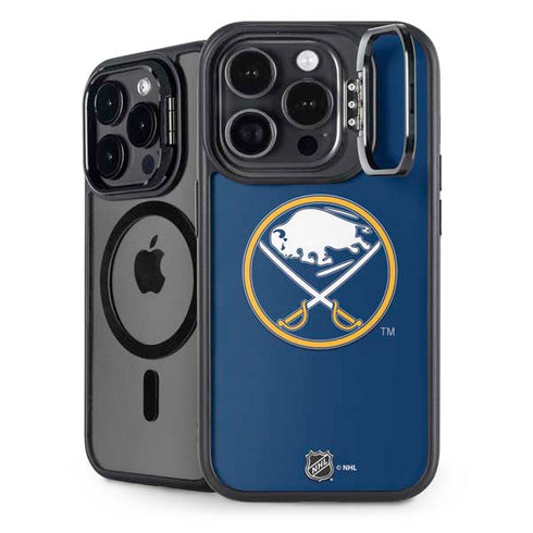 NHL Buffalo Sabres Solid Background iPhone 16 Pro Kickstand Case