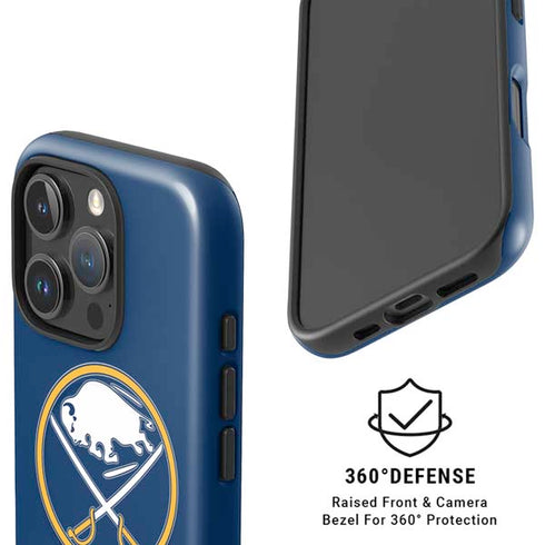 NHL Buffalo Sabres Solid Background iPhone 16 Pro Max Magsafe Impact Case
