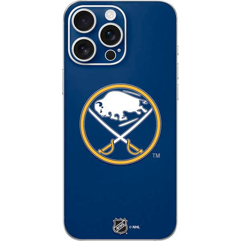 NHL Buffalo Sabres Solid Background iPhone 16 Pro Max Skin