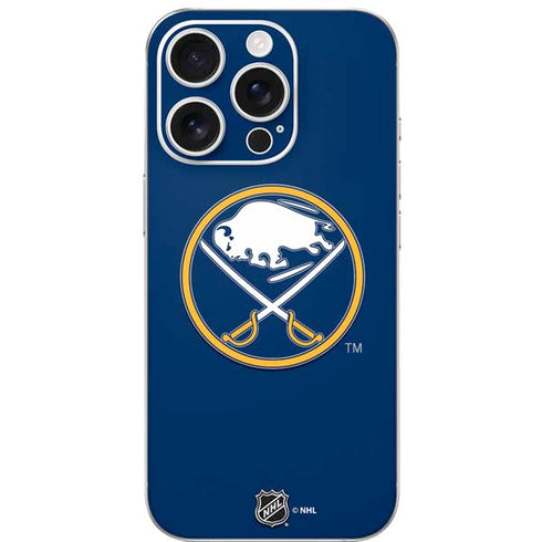 NHL Buffalo Sabres Solid Background iPhone 16 Pro Skin