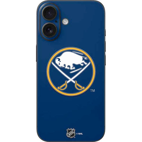 NHL Buffalo Sabres Solid Background iPhone 16 Skin