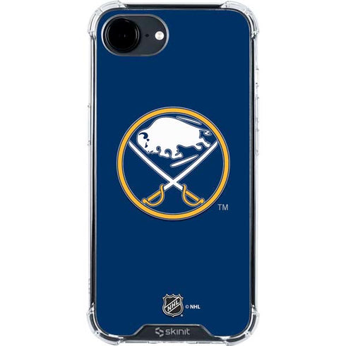 NHL Buffalo Sabres Solid Background iPhone 16e Clear Case