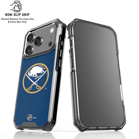 NHL Buffalo Sabres Solid Background iPhone 18 Pro Clear Case