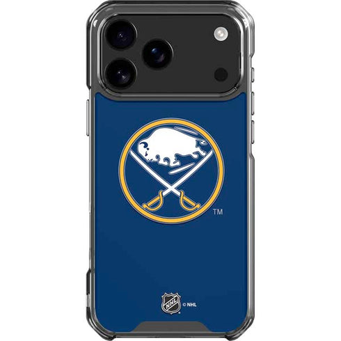 NHL Buffalo Sabres Solid Background iPhone 18 Pro Max Clear Case