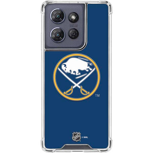 NHL Buffalo Sabres Solid Background Moto G 5G (2025) Clear Case