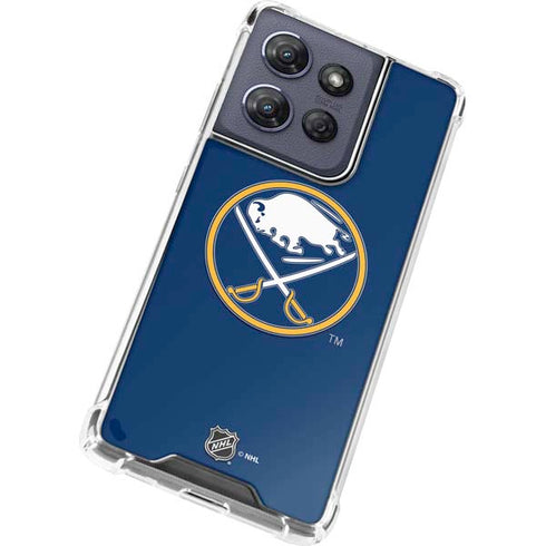 NHL Buffalo Sabres Solid Background Moto G 5G (2025) Clear Case