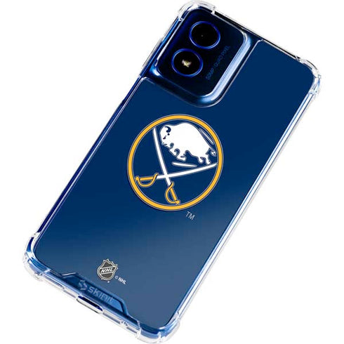 NHL Buffalo Sabres Solid Background Moto G 5G (2024) Clear Case