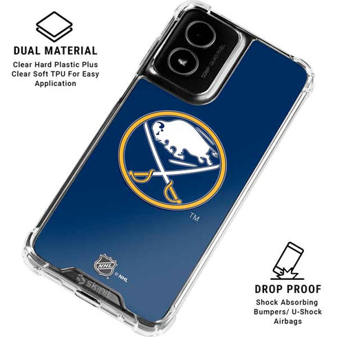 NHL Buffalo Sabres Solid Background Moto G Power 5G (2024) Clear Case