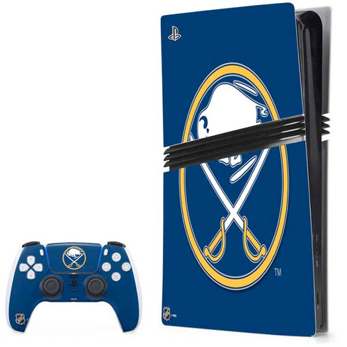 NHL Buffalo Sabres Solid Background PS5 Pro Bundle Skin