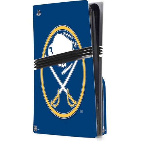 NHL Buffalo Sabres Solid Background PS5 Pro Disk Console Skin