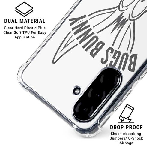Looney Tunes Bugs Bunny Big Head Galaxy A36 5G Clear Case