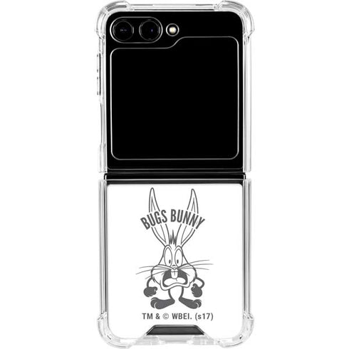Looney Tunes Bugs Bunny Big Head Galaxy Z Flip6 Clear Case