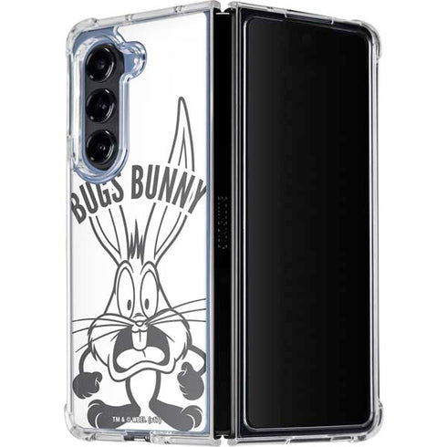 Looney Tunes Bugs Bunny Big Head Galaxy Z Fold5 5G Clear Case
