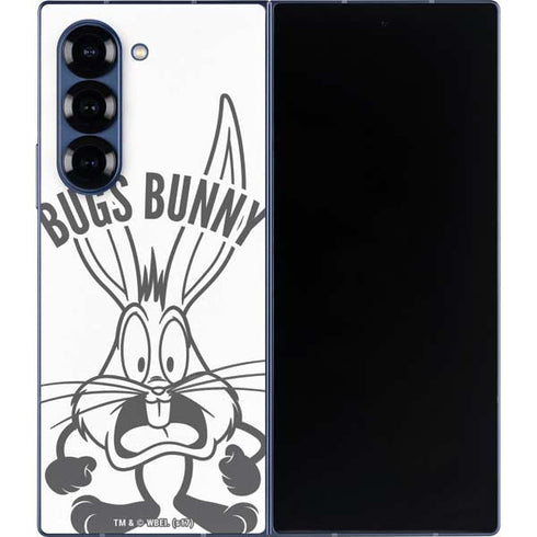 Looney Tunes Bugs Bunny Big Head Galaxy Z Fold6 Skin