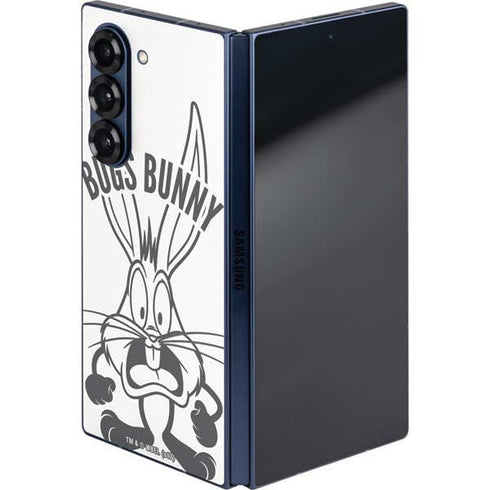 Looney Tunes Bugs Bunny Big Head Galaxy Z Fold6 Skin
