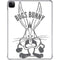 Looney Tunes Bugs Bunny Big Head iPad Pro 11in (2024) Clear Case