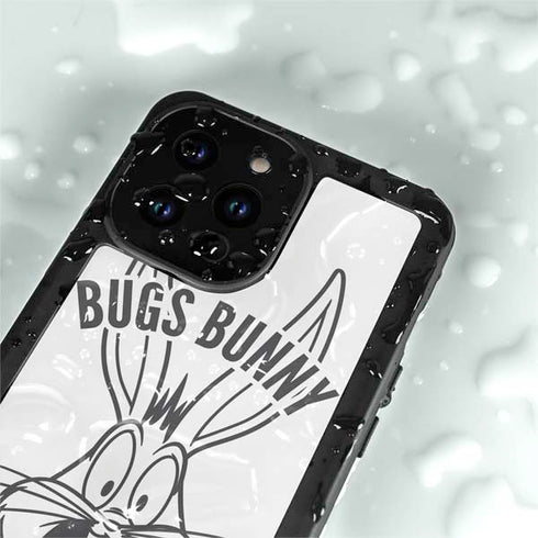 Looney Tunes Bugs Bunny Big Head iPhone 15 Pro Waterproof Case