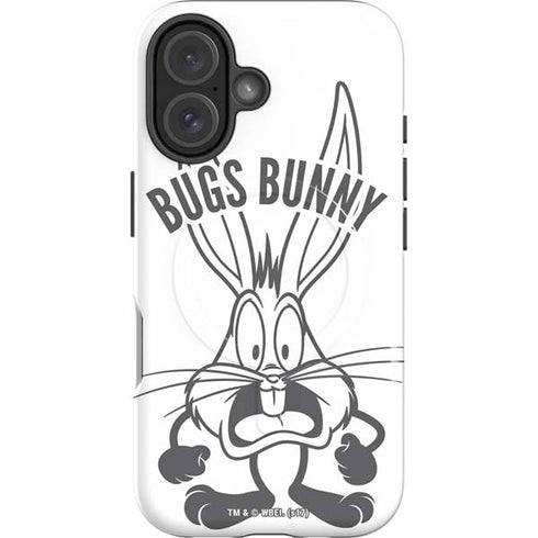 Looney Tunes Bugs Bunny Big Head iPhone 16 Magsafe Impact Case