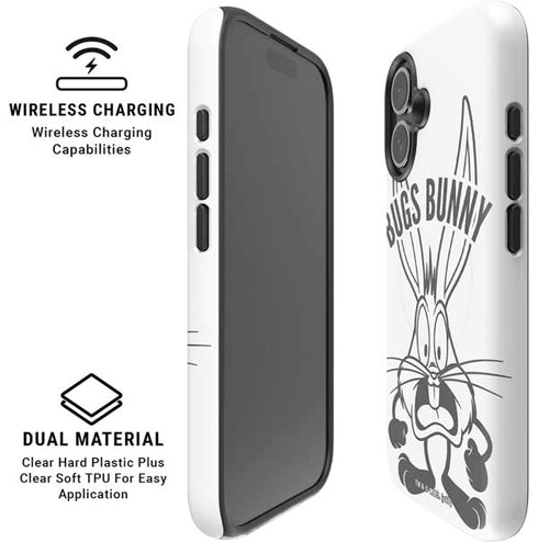 Looney Tunes Bugs Bunny Big Head iPhone 16 Magsafe Impact Case