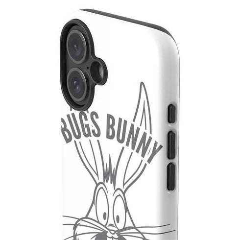 Looney Tunes Bugs Bunny Big Head iPhone 16 Plus Impact Case