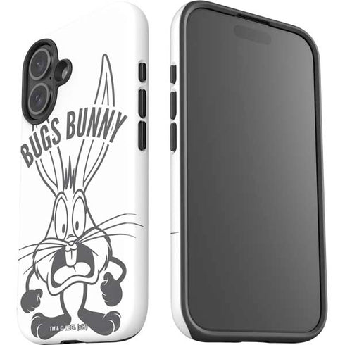 Looney Tunes Bugs Bunny Big Head iPhone 16 Plus Impact Case