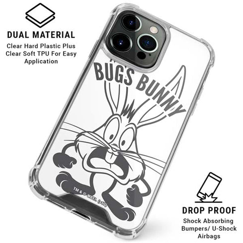 Looney Tunes Bugs Bunny Big Head iPhone 16 Pro Max Clear Case