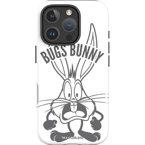 Looney Tunes Bugs Bunny Big Head iPhone 16 Pro Max Impact Case