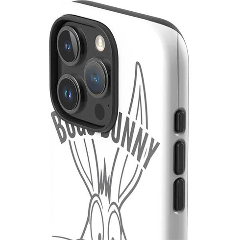 Looney Tunes Bugs Bunny Big Head iPhone 16 Pro Max Impact Case