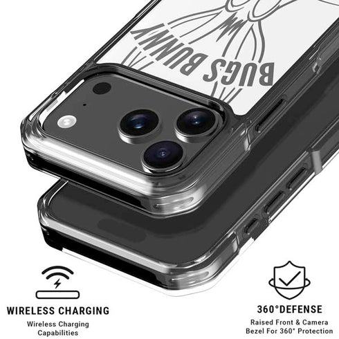 Looney Tunes Bugs Bunny Big Head iPhone 18 Pro Clear Case