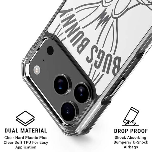 Looney Tunes Bugs Bunny Big Head iPhone 18 Pro Clear Case