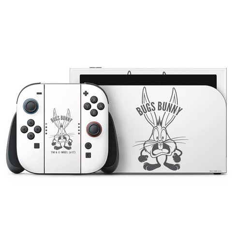 Looney Tunes Bugs Bunny Big Head Nintendo Switch 2 (2025) with Joy-Con Skin