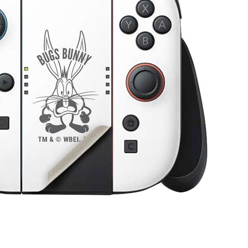 Looney Tunes Bugs Bunny Big Head Nintendo Switch 2 (2025) Joy-Con Controller Skin