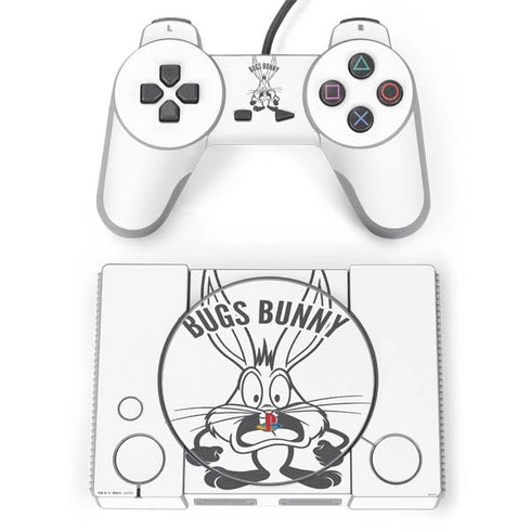 Looney Tunes Bugs Bunny Big Head PlayStation Classic Bundle Skin