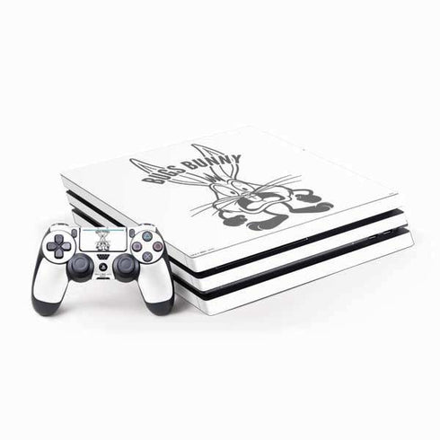 Looney Tunes Bugs Bunny Big Head PS4 Pro Bundle Skin