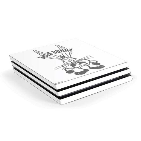 Looney Tunes Bugs Bunny Big Head PS4 Pro Console Skin