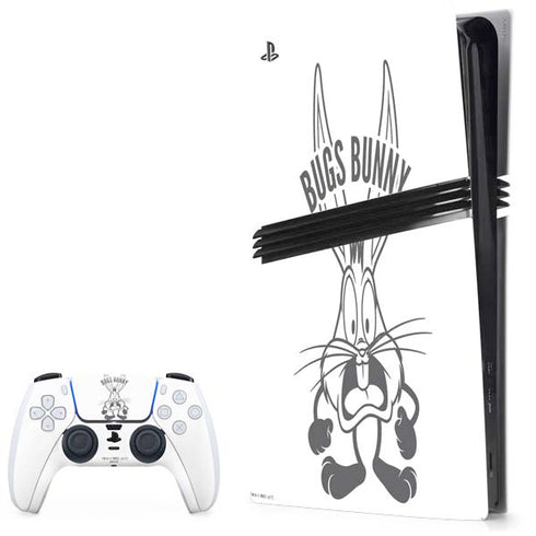 Looney Tunes Bugs Bunny Big Head PS5 Pro Bundle Skin