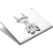 Looney Tunes Bugs Bunny Big Head Surface Book Skin