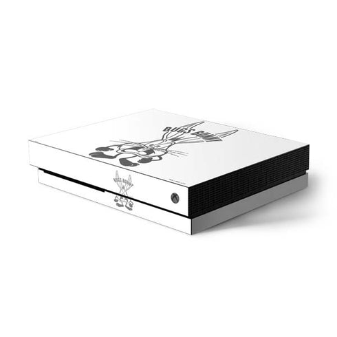 Looney Tunes Bugs Bunny Big Head Xbox One X Console Skin
