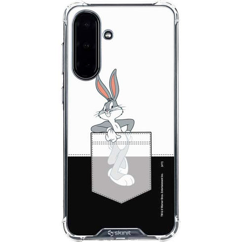 Looney Tunes Bugs Bunny Black White Galaxy A36 5G Clear Case