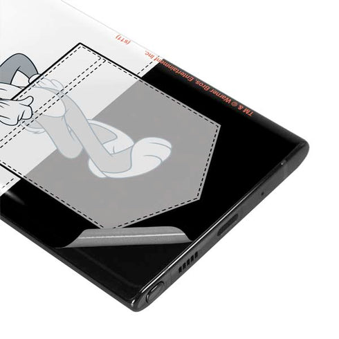 Looney Tunes Bugs Bunny Black White Galaxy Note 10 Plus Skin