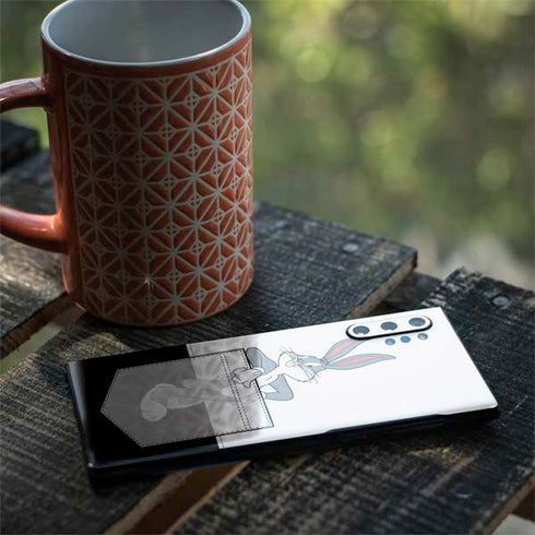 Looney Tunes Bugs Bunny Black White Galaxy Note 10 Plus Skin