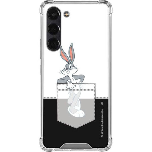 Looney Tunes Bugs Bunny Black White Galaxy S24 FE Clear Case