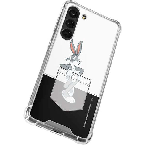 Looney Tunes Bugs Bunny Black White Galaxy S24 FE Clear Case